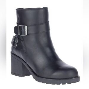 Harley Davidson Women's 8.5 LaLanne 90's Y2K Chunky Platform Moto Booties Grunge